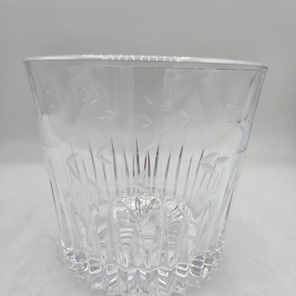 Princess House Heritage Crystal Ice Bucket | Vintage Holiday Barware